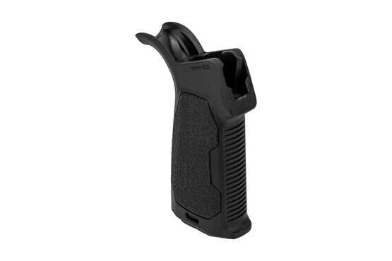 The Strike Industries 20 degree enhanced ar15 pistol grip features aggressive front texturing and flared base